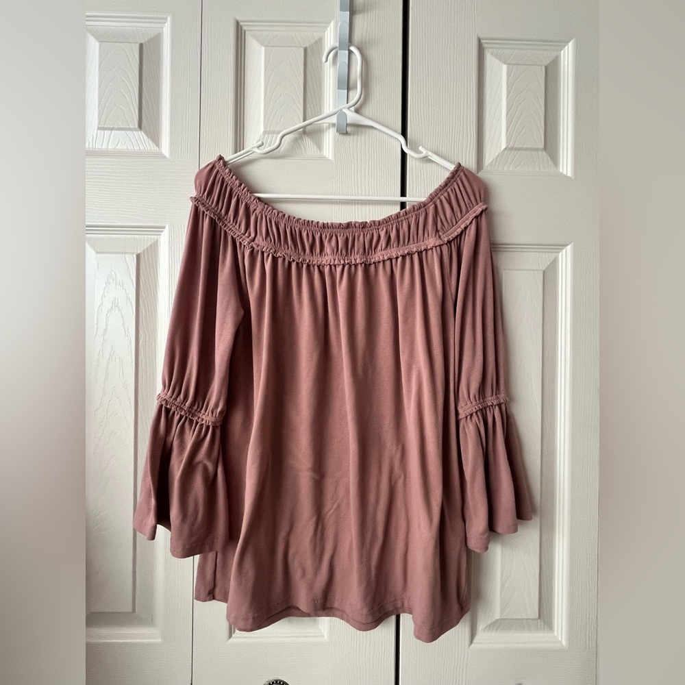 Kori Mauve Off-Shoulder Blouse